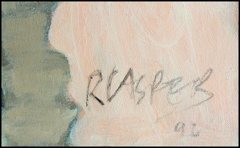 Robert Casper Original Acrylic Painting On Canvas Signed Large Nude Portrait Art - 4