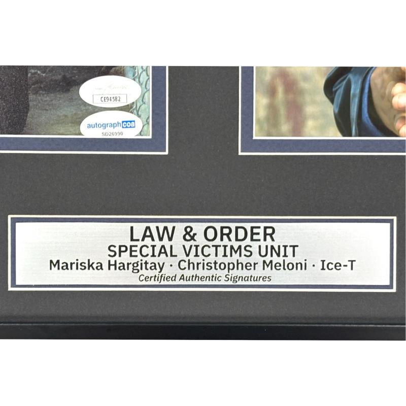 Law and Order SVU Signed 8x10 Photos Framed Autographed Ice-T Hargitay Meloni - 7
