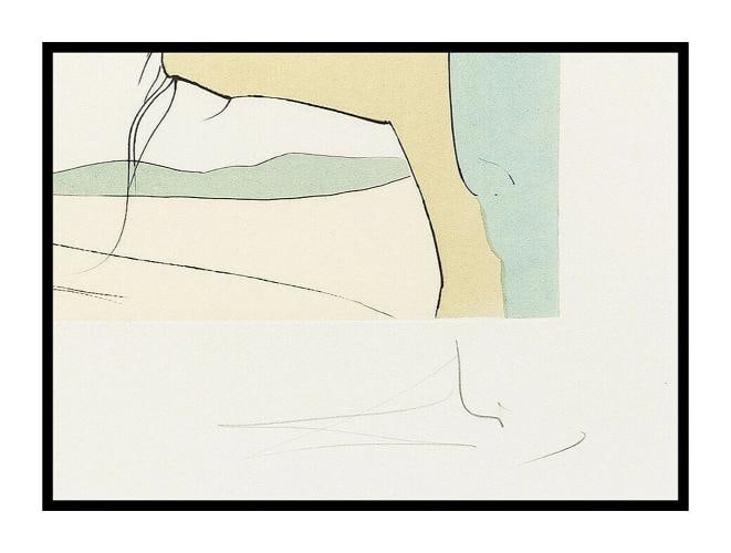 Salvador Dali Original Color Engraving Hand Signed Le Telegraphe Da Vinci Art - 3