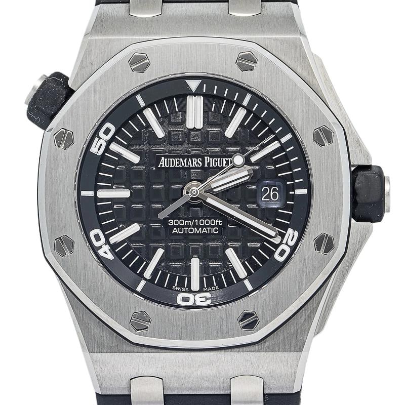 Audemars Piguet Royal Oak Offshore Diver 15703ST SS Black Dial Auto Men's 42mm - 2