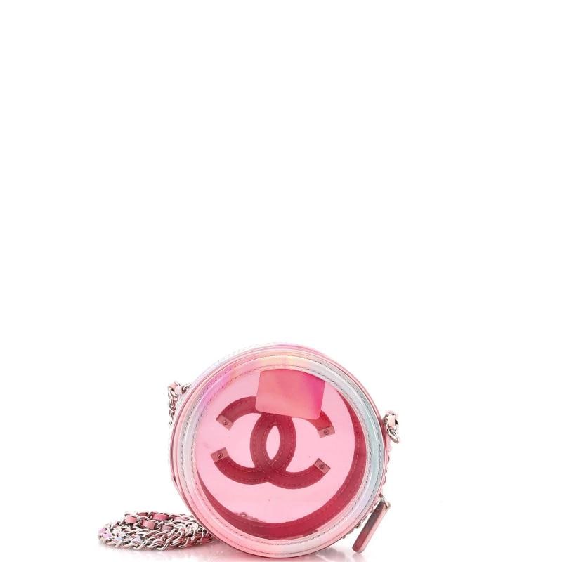 Chanel Filigree Round Clutch with Chain PVC with Lambskin Mini - 3