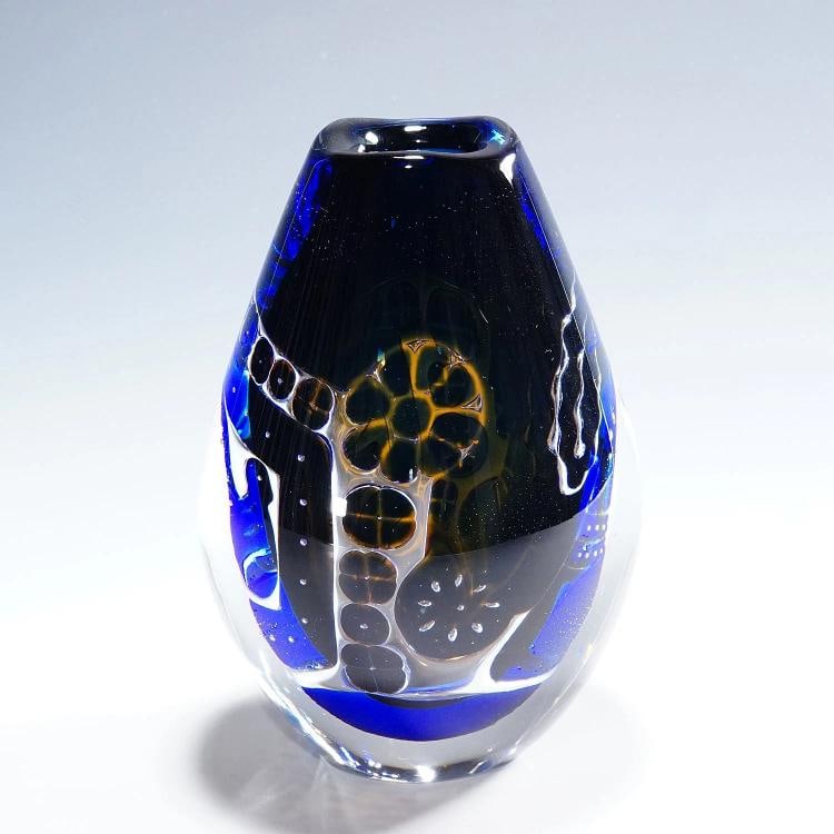 Ariel Vase 'Girl and the Dove' by Edvin Oehrstroem for Orrefors, Sweden - 3