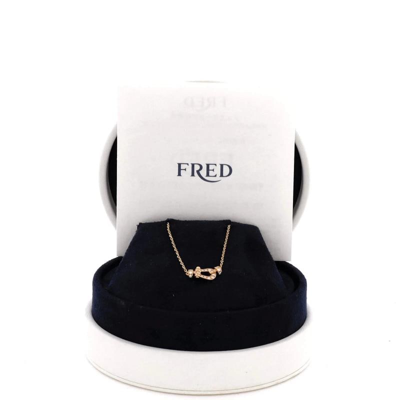Fred Paris Force 10 Necklace 18K Yellow Gold with Pave Diamonds Small - 2