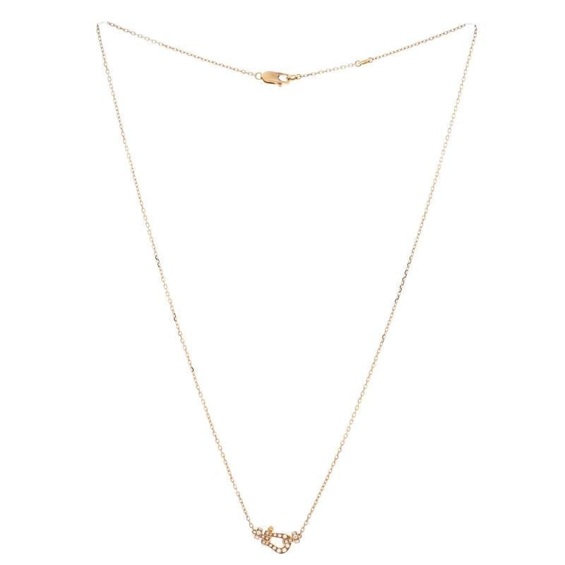 Fred Paris Force 10 Necklace 18K Yellow Gold with Pave Diamonds Small - 3