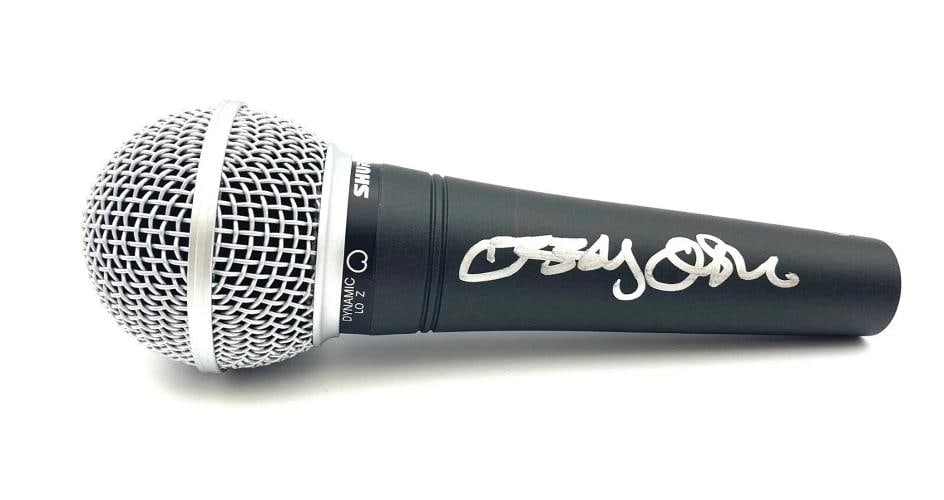 OZZY OSBOURNE SIGNED AUTOGRAPH MICROPHONE BECKETT BAS COA (1 of 1)