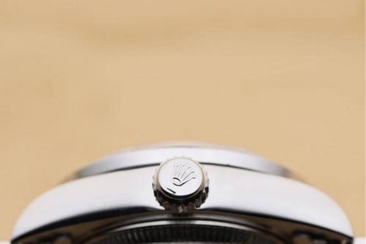 ROLEX LADIES DATEJUST 79174 NO HOLES BLACK DIAL 18K GOLD STEEL DIAMOND WATCH - 9