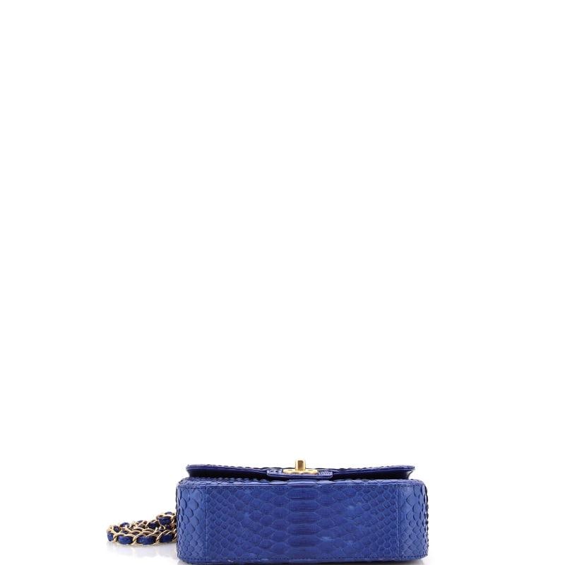 Chanel Classic Single Flap Bag Python Mini - 4