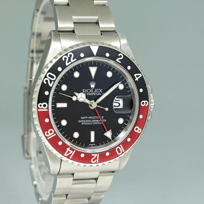 1999 Rolex GMT-Master II 2 Coke Red Steel 16710 40mm Watch Box - 3