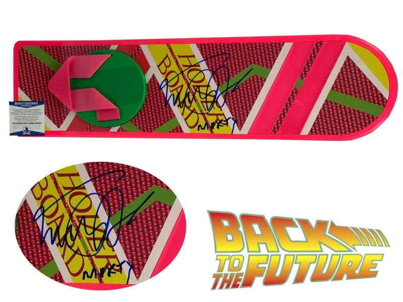 MICHAEL J FOX SIGNED AUTO BACK TO THE FUTURE 2 HOVERBOARD BAS BECKETT MARTY: Movie: BACK TO THE FUTURE 2,Original/Reproduction: Original,Signed by: MICHAEL J FOX,Autograph Authentication: Beckett,Industry: Movies,Country of Origin: United States 