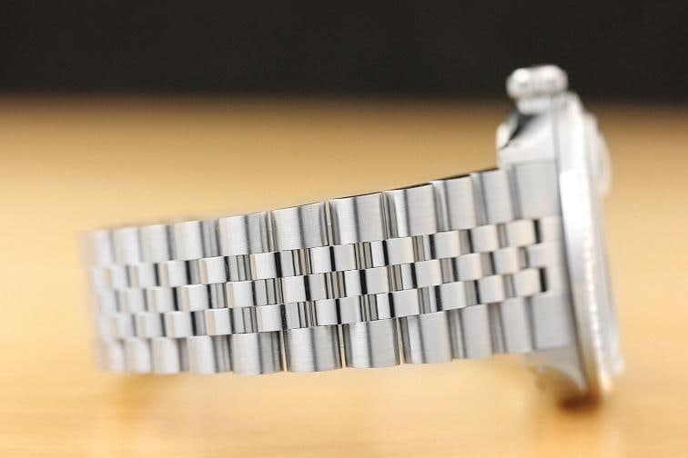 MENS ROLEX DATEJUST SILVER DIAL 18K WHITE GOLD DIAMOND BEZEL & STEEL WATCH - 7