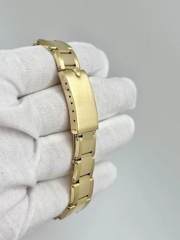 Rolex Date 15037 34mm Champagne Dial 14K Yellow Gold Box Papers - 8