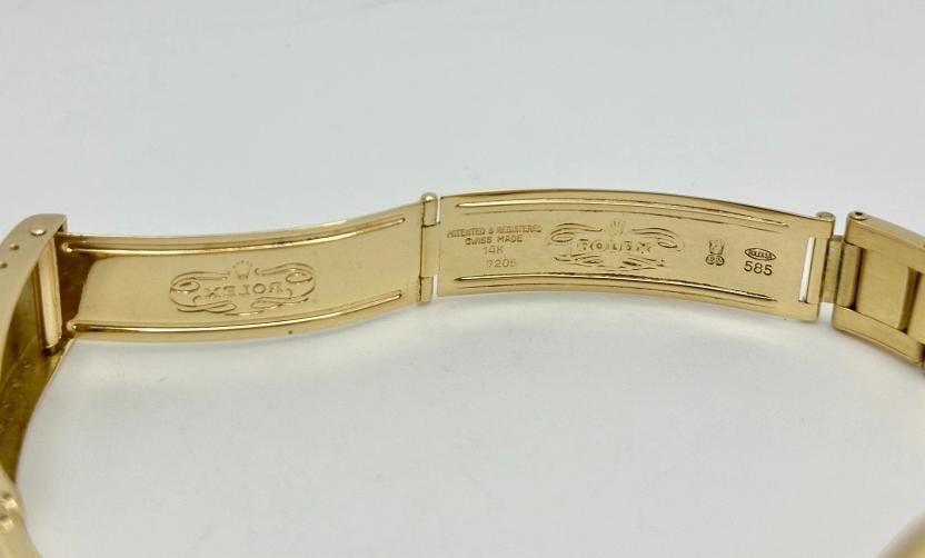 Rolex Date 15037 34mm Champagne Dial 14K Yellow Gold Box Papers - 9