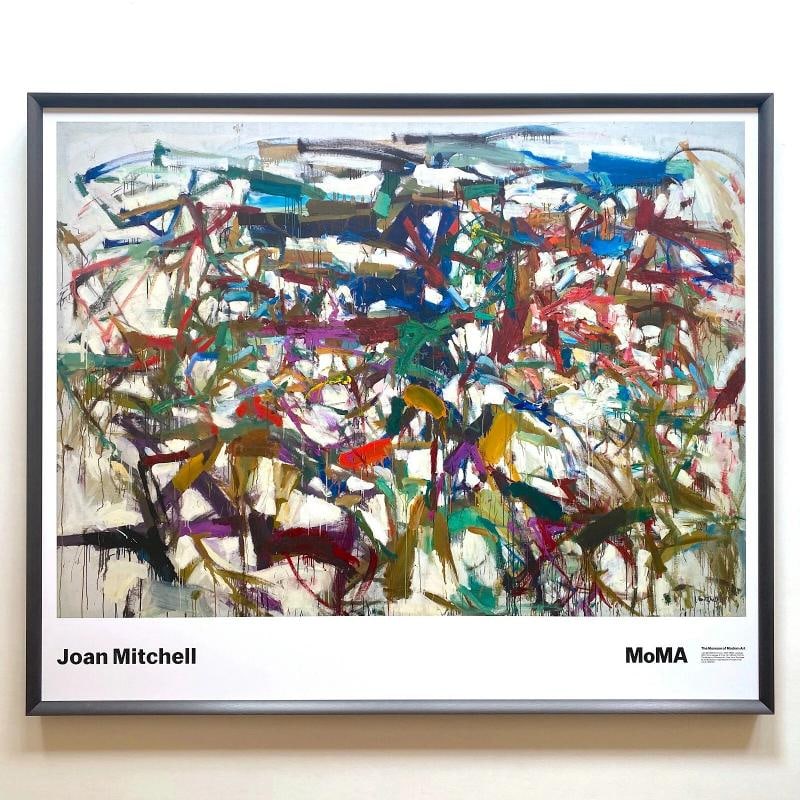 JOAN MITCHELL ESTATE RARE LITHOGRAPH PRINT FRAMED MODERNIST POSTER LADYBUG 1957 (1 of 12)