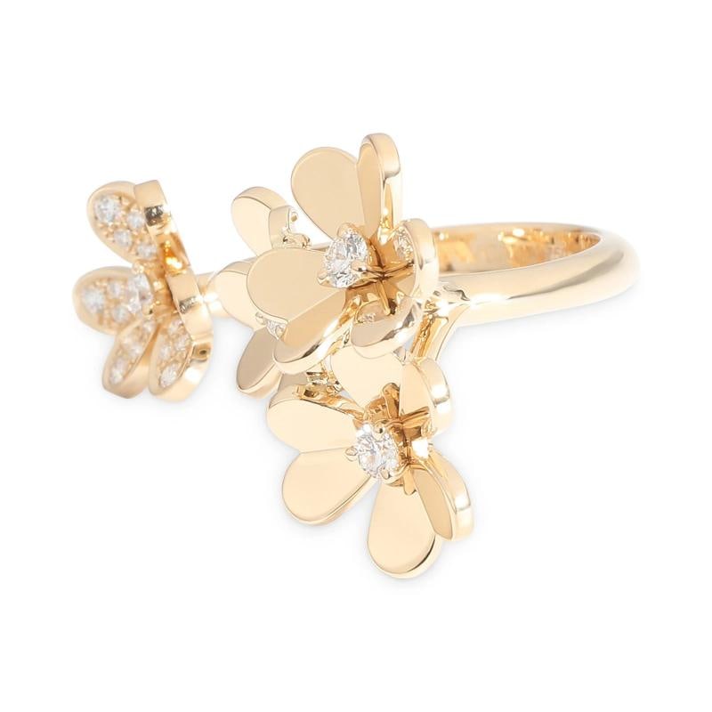 Van Cleef & Arpels Frivole Between The Finger Ring in 18k Yellow Gold 0.37 CTW - 3