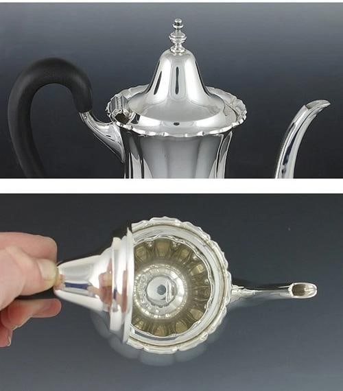 1950s 3p Worden-Munnis Co Sterling Dublin Pat Tea Set - 2