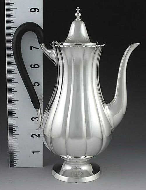 1950s 3p Worden-Munnis Co Sterling Dublin Pat Tea Set - 3