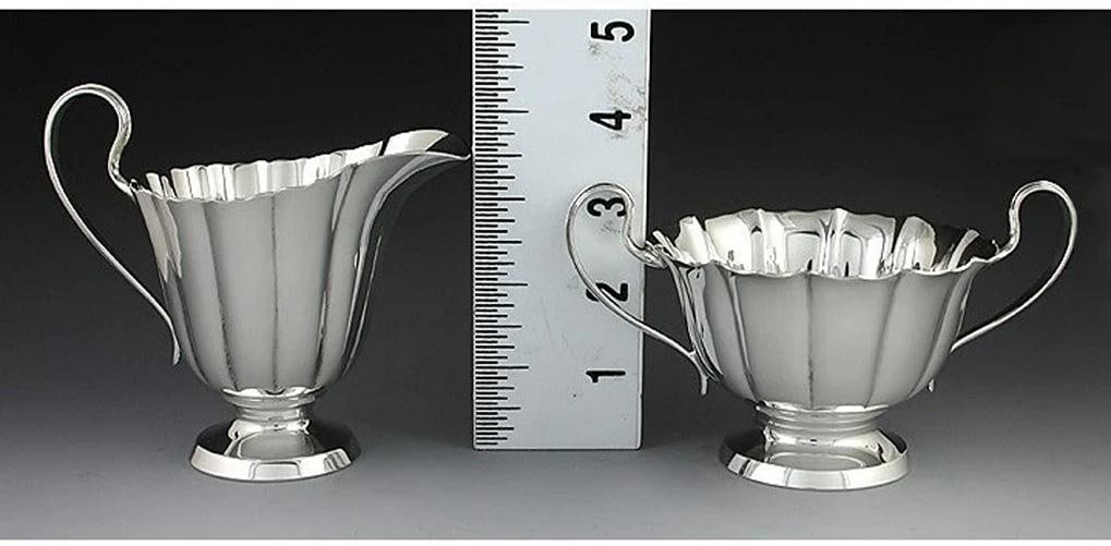 1950s 3p Worden-Munnis Co Sterling Dublin Pat Tea Set - 7