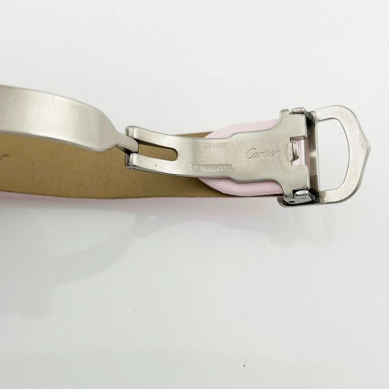 Cartier Ladies Roadster 2675 Pink Ribbon Breast Cancer Awareness Stainless Steel - 11