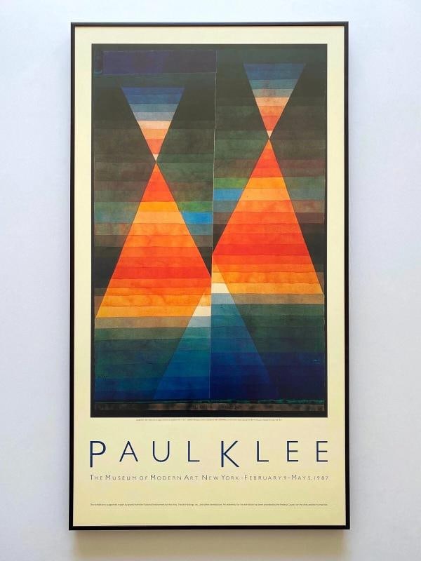 PAUL KLEE RARE 1987 LITHOGRAPH PRINT FRAMED EXHIBIT POSTER " DOUBLE TENT " 1923: Condition: Used,Country of Origin: Switzerland,Artist: Paul Klee,Unit of Sale: Single-Piece Work,Size: Large,Signed: No,Title: " Double Tent ",Material: Paper,Framing: Framed,Subject: Famous Paintings