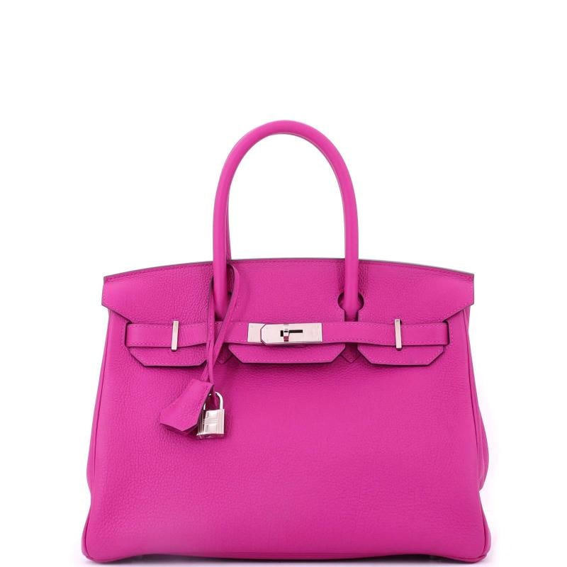 Hermes Birkin Handbag Pink Togo with Palladium Hardware 30 (1 of 8)