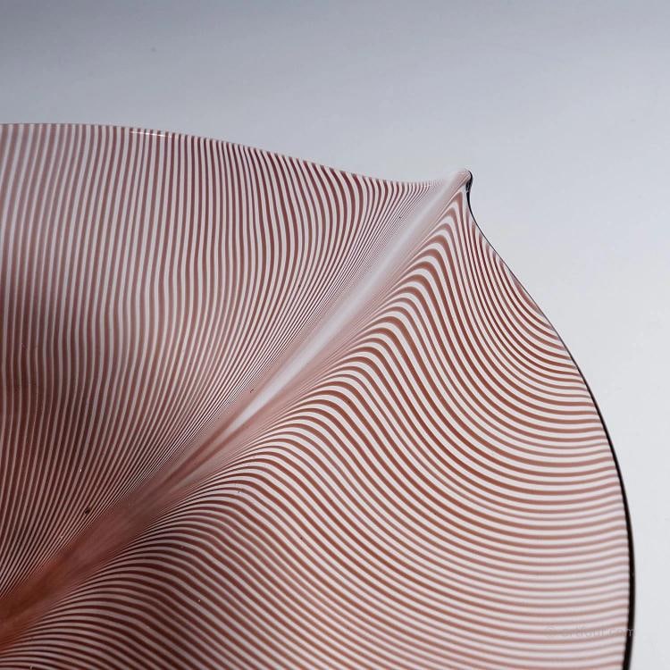 Vintage Tessuto Plate by Tyra Lundgren for Venini, Murano - 7
