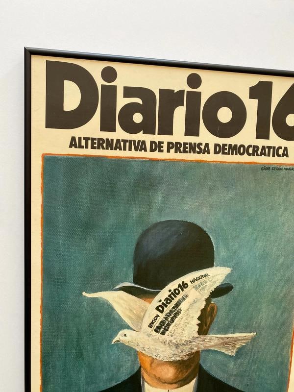 " DIARIO 16 " RARE 1979 LITHOGRAPH PRINT FRAMED SPAIN DEMOCRACY POLITICAL POSTER - 4