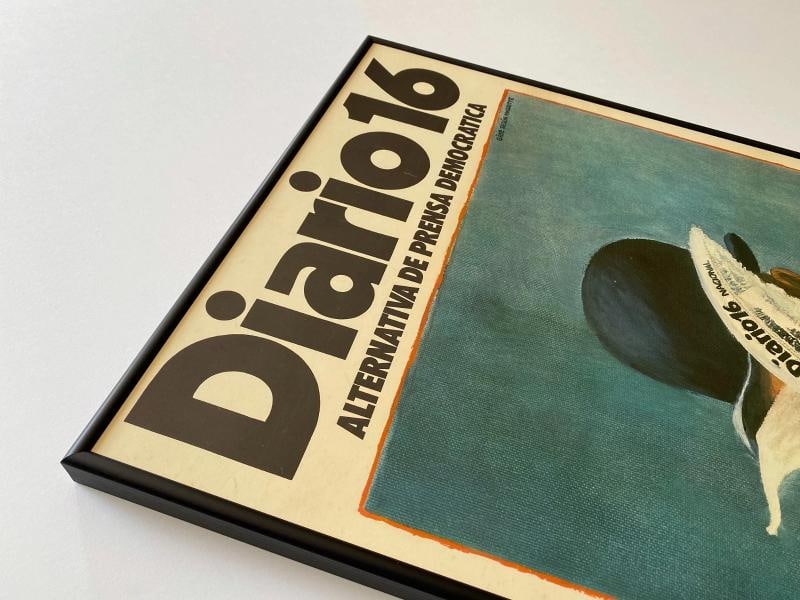 " DIARIO 16 " RARE 1979 LITHOGRAPH PRINT FRAMED SPAIN DEMOCRACY POLITICAL POSTER - 5