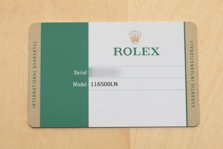 2016 CARD ROLEX MENS DAYTONA COSMOGRAPH 116500LN 40MM BLACK CERAMIC STEEL WATCH - 6