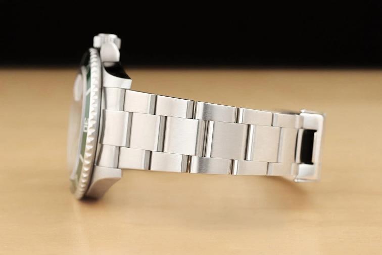 2009 CARD ROLEX SUBMARINER DATE 16610LV NO HOLES 40MM GREEN KERMIT STEEL WATCH - 5