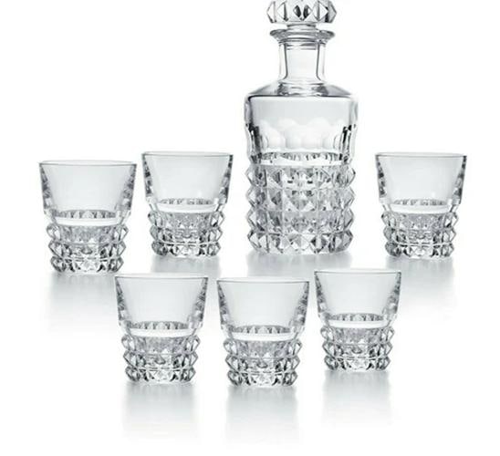 BACCARAT CRYSTAL LIMITED ED LOUXOR BAR SET: Dimensions Decanter 9 58 Height Tumblers 3 78 Height Condition New A brandnew unused unopened undamaged item in its original packaging where packaging is applicable Packaging should be the same as wha