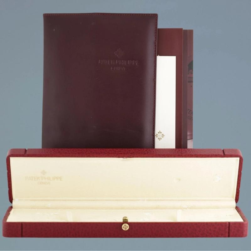 PAPERS 2026 Service Patek Philippe 5054R Rose Gold 36mm Moon Phase Leather Watch - 5