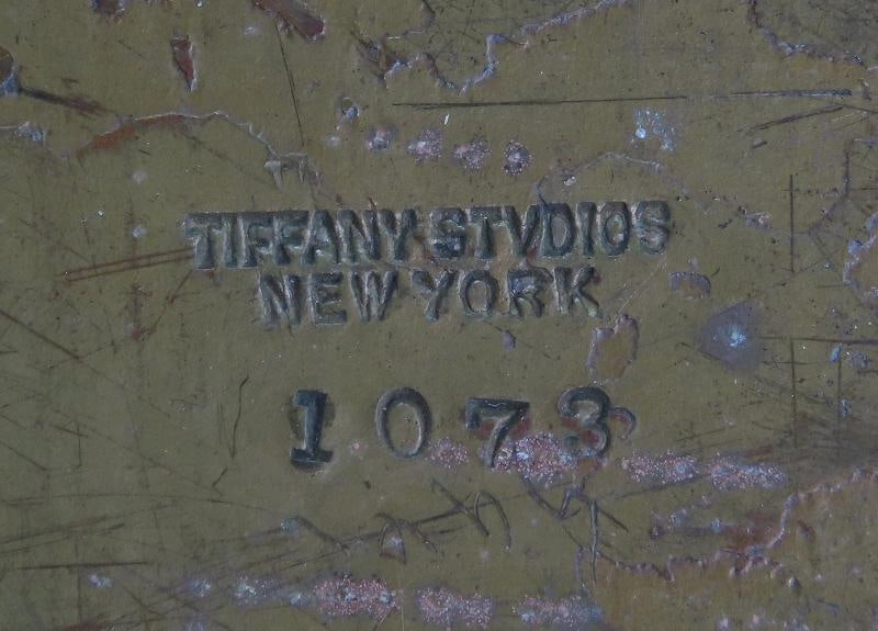 Fabulous Tiffany Studios Largest Zodiac 1073 Inkwell Desk Tray 10 34 x 9 34 - 6