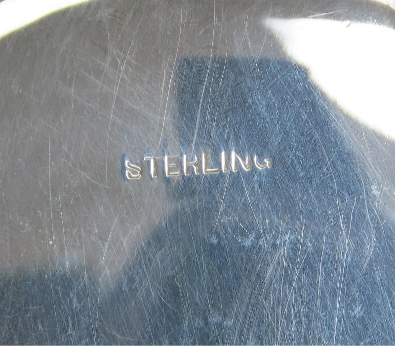 Fancy Large Pierced Handled Oval Bowl w Claw Feet Scroll Decorations 15 Long - 7