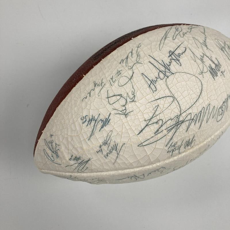1985 Super Bowl Champs Chicago Bears Team Signed Football Walter Payton PSA DNA - 10