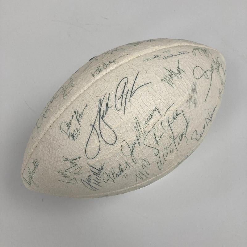 1985 Super Bowl Champs Chicago Bears Team Signed Football Walter Payton PSA DNA - 3
