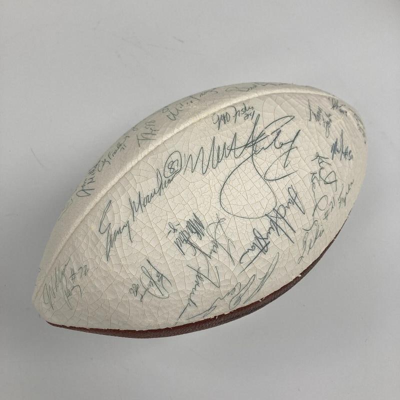 1985 Super Bowl Champs Chicago Bears Team Signed Football Walter Payton PSA DNA - 5
