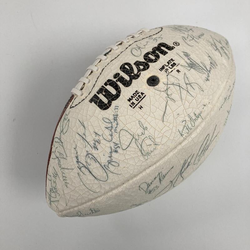1985 Super Bowl Champs Chicago Bears Team Signed Football Walter Payton PSA DNA - 7