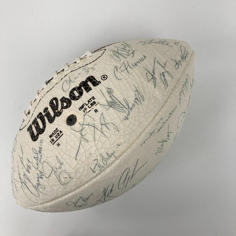 1985 Super Bowl Champs Chicago Bears Team Signed Football Walter Payton PSA DNA - 8