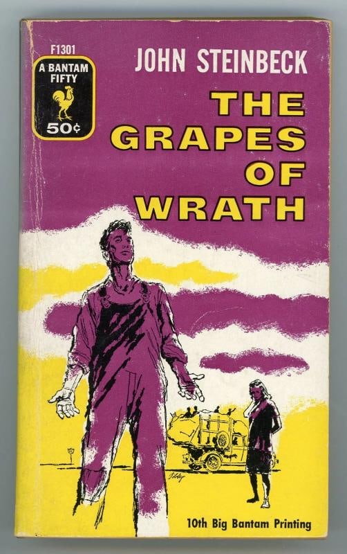 John Steinbeck Signed The Grapes of Wrath Book JSA LOA - 2