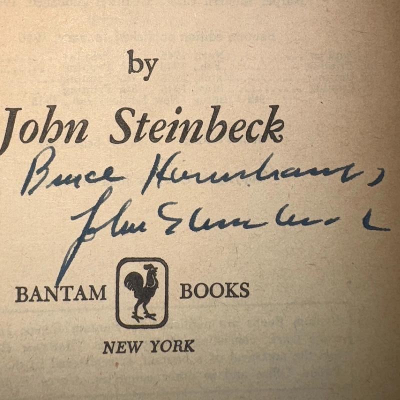 John Steinbeck Signed The Grapes of Wrath Book JSA LOA - 4