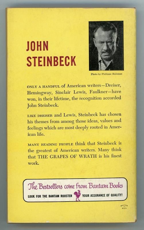 John Steinbeck Signed The Grapes of Wrath Book JSA LOA - 6