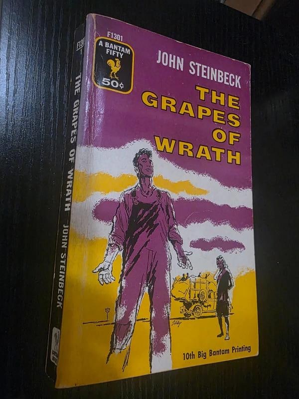 John Steinbeck Signed The Grapes of Wrath Book JSA LOA - 7