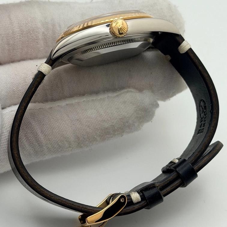 Rolex Datejust 16233 36mm Aqua Blue Dial 18k Yellow Gold Stainless Steel - 9