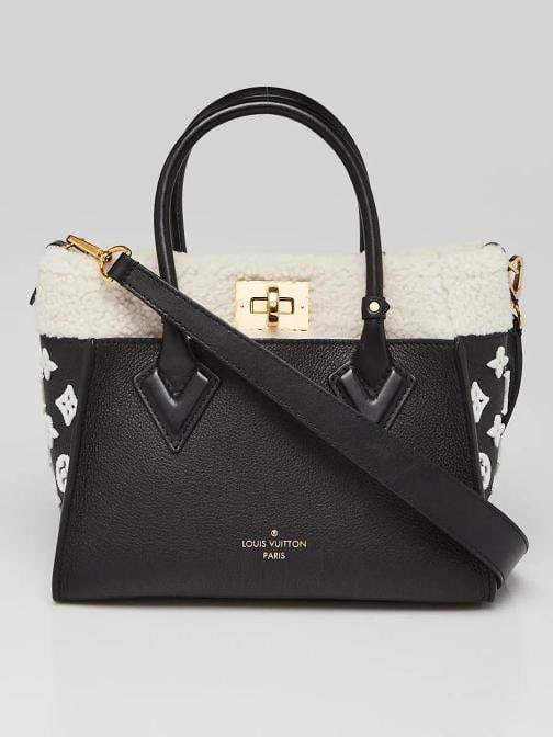 Louis Vuitton Black Grained Calfskin Leather and Shearling On My Side PM Bag: Handle Drop 3 and 195 Measurements 10 L x 5 W x 8 H Condition Preowned GoodBrand Louis VuittonExterior Material LeatherStyle Crossbody BagsEveryday BagsExterior Color BlackDepartment WomenCountry of