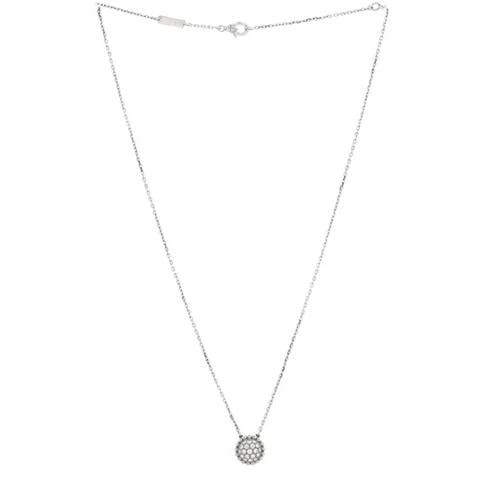 Van Cleef Arpels Perlee Pendant Necklace 18K White Gold and Diamonds - 2