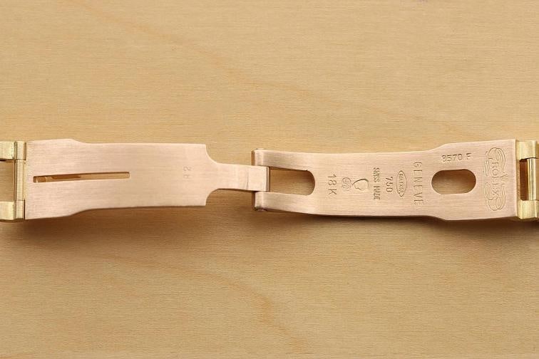 ROLEX LADIES PRESIDENT 69158 18K GOLD GRAY ARABIC FACTORY MYRIAD DIAMOND WATCH - 12