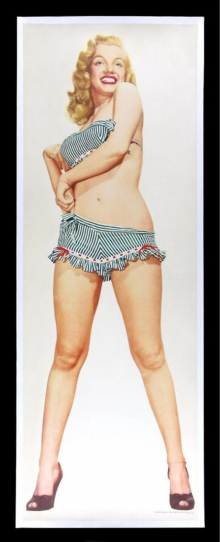 MARILYN MONROE ORIGINAL 1953 PIN UP PINUP BOMBSHELL POSTER21 34 x 62: Object Type PosterOriginalReproduction OriginalIndustry MoviesCountry of Origin United States 