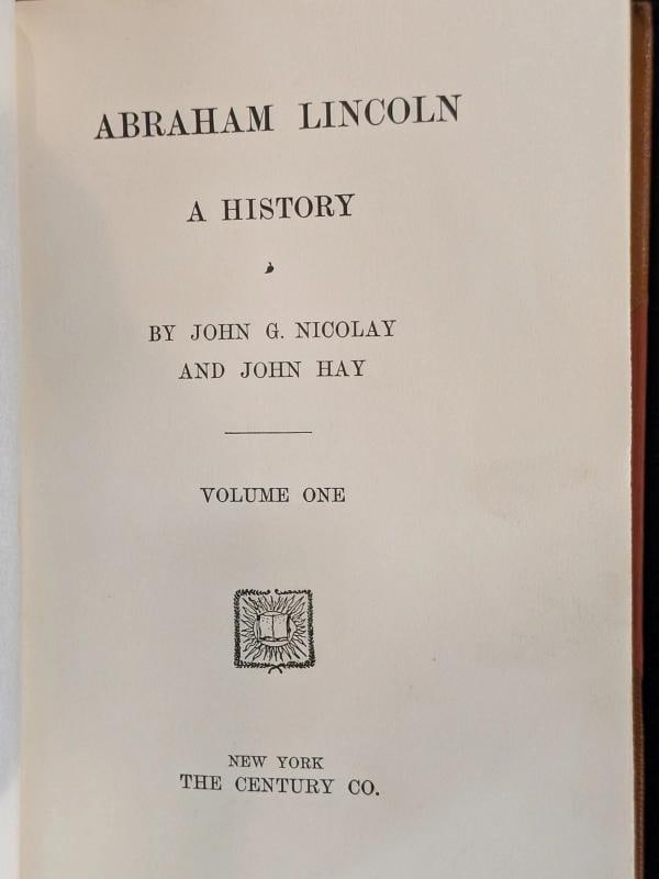 1914 Abraham Lincoln A History by John G Nicolay John Hay Fine Leather Binding - 7
