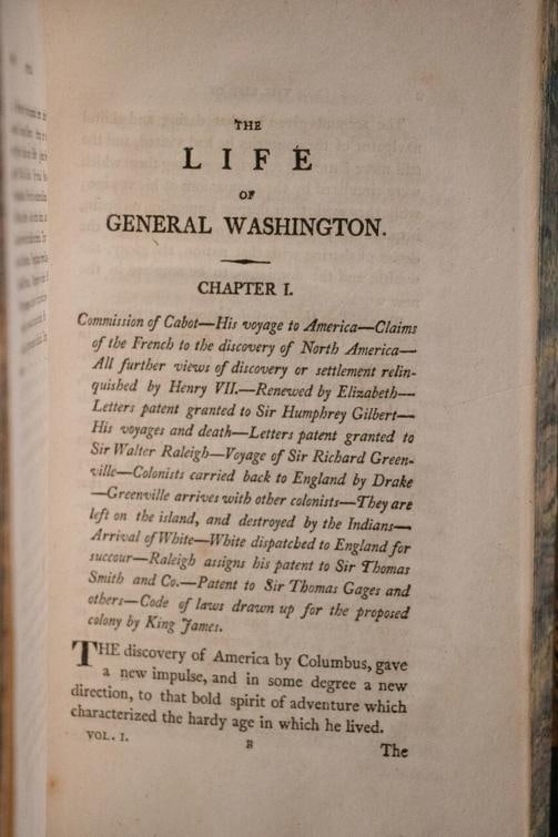 1804 Life of George Washington by John Marshall First Edition Fine Leather Rare - 8