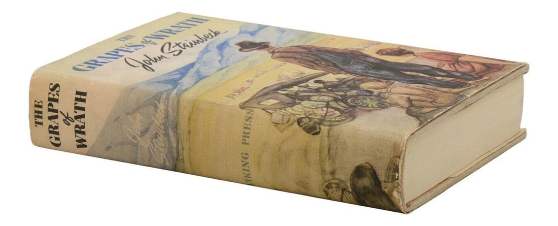 The Grapes of Wrath by JOHN STEINBECK First Edition 1st Printing 1939 - 3